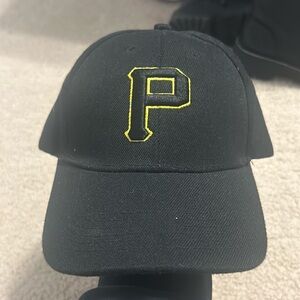 All Black Pittsburgh Pirates Baseball Cap